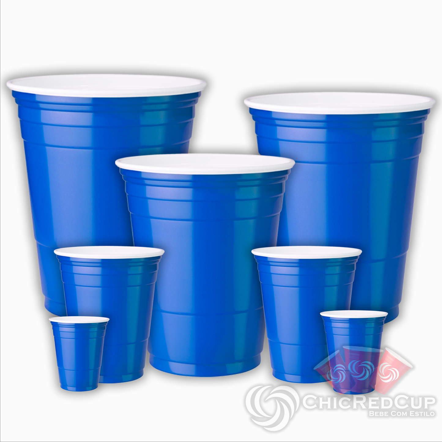 Copos American Cool Blue para Festa (25 unidades)