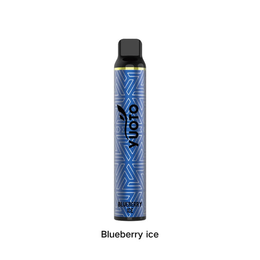 YUOTO Luscious 3000 Puffs Vape Descartável Sorvete de mirtilo