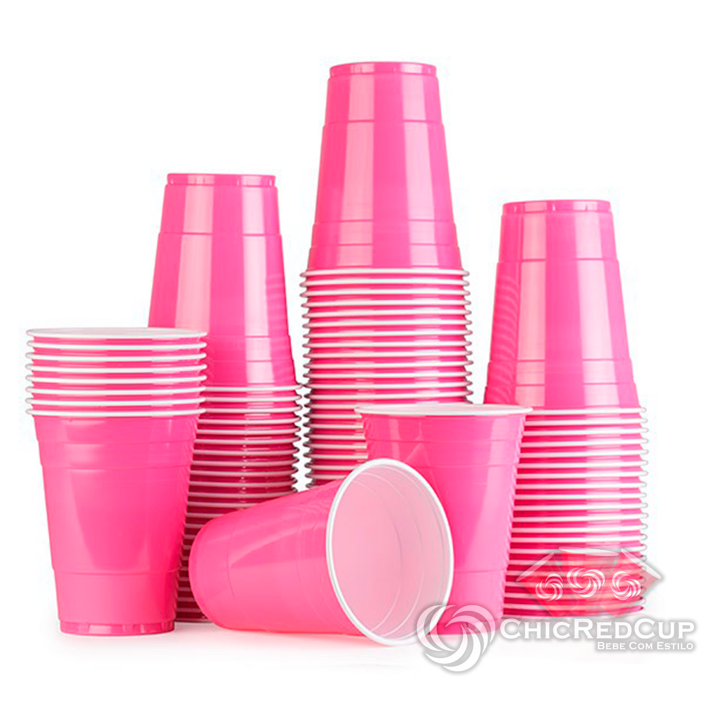 Copos Glamour Pink (25 copos)
